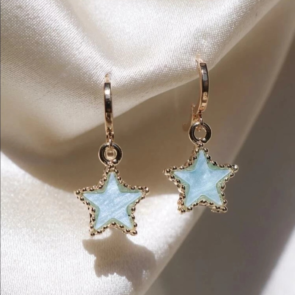 Star Decor Drop Earrings